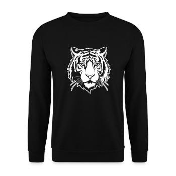 Tigre Big Cat - Sweat-shirt Unisexe - noir - Devant - Alina (178cm) & Michal (187cm)