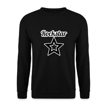 Rock Star - Unisex Pullover - Schwarz - Vorne - Alina (178cm) & Michal (187cm)