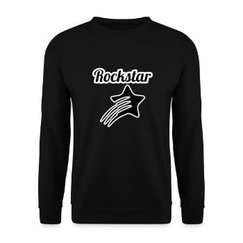 Rock Star - Unisex Pullover - Schwarz - Vorne - Alina (178cm) & Michal (187cm)