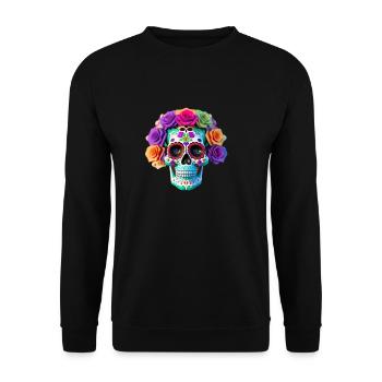 Dia de los Muertos - Sweat-shirt Unisexe - noir - Devant - Alina (178cm) & Michal (187cm)