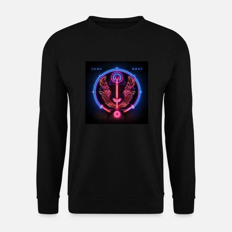 Bright neon logo - Unisex Sweatshirt - black