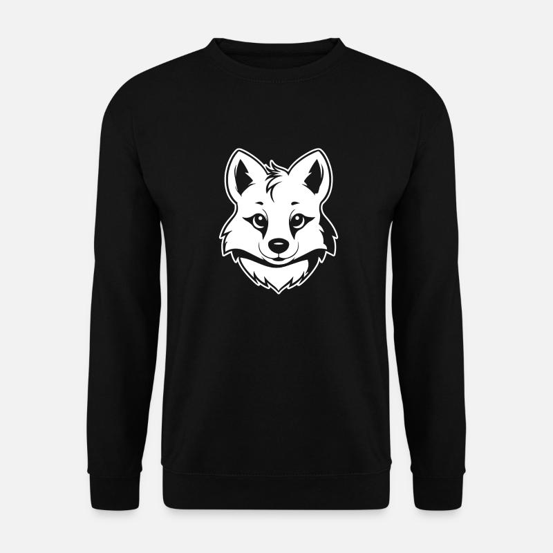 Wolf - Unisex Pullover - Schwarz