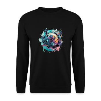 Un monde en fusion - Sweat-shirt Unisexe - noir - Devant - Alina (178cm) & Michal (187cm)