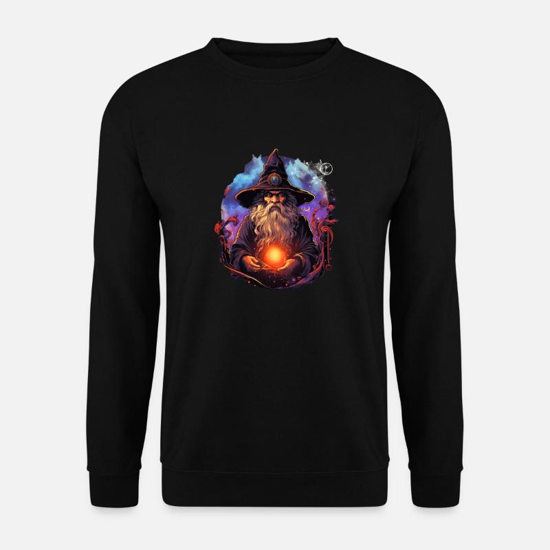 Der grimmige Magier - Unisex Pullover - Schwarz