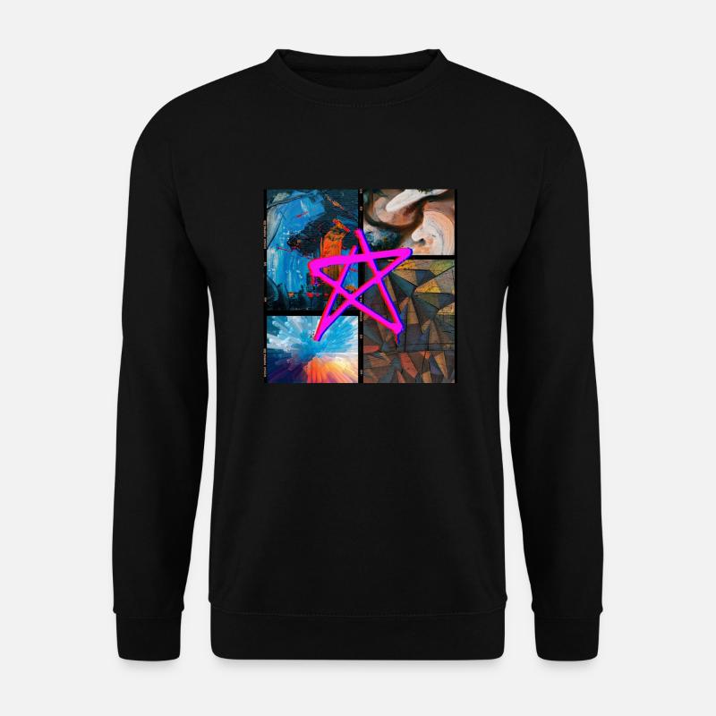 ABSTRACT - Unisex Pullover - Schwarz