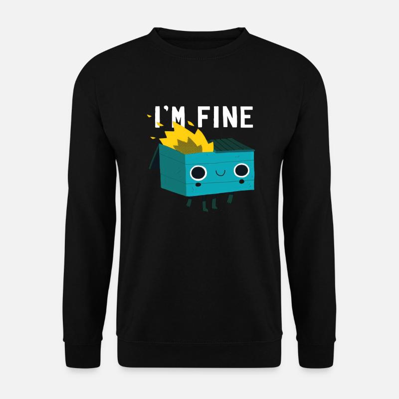 I´m Fine - Unisex Pullover - Schwarz