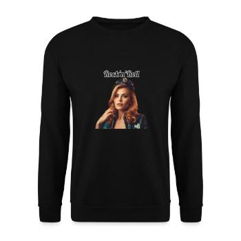Pinup - Unisex Sweatshirt - black - Front - Alina (178cm) & Michal (187cm)
