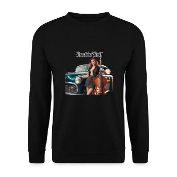 Pinup - Unisex Sweatshirt - black - Front - Alina (178cm) & Michal (187cm)