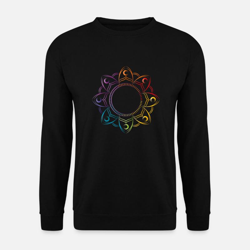 mandala chakra - Unisex Pullover - Schwarz