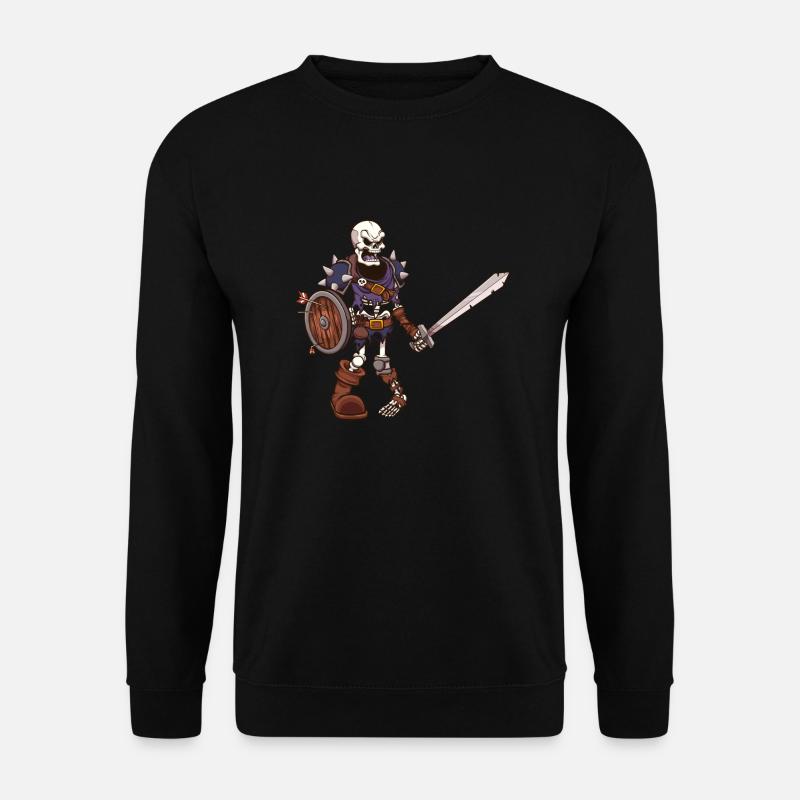 Skelett-Krieger - Unisex Pullover - Schwarz
