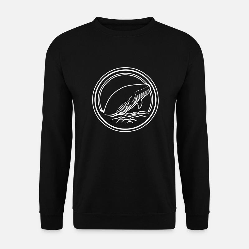 Whale Sea Fish - Unisex Sweatshirt - black