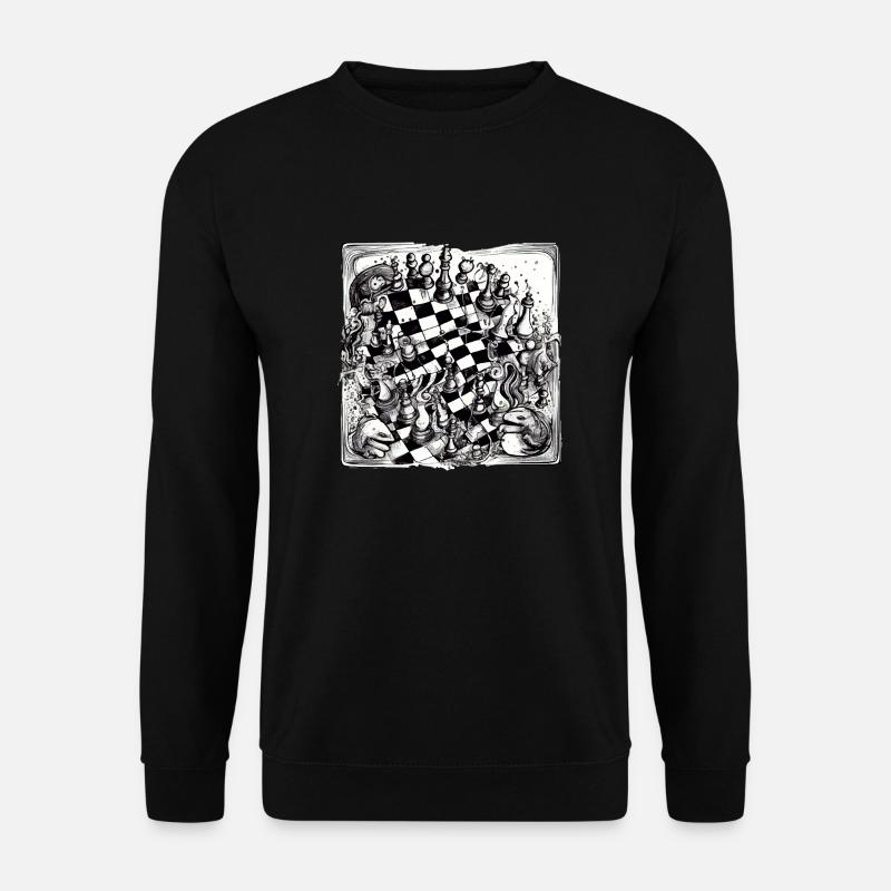 Chess abstraction n°2 - Unisex Sweatshirt - black