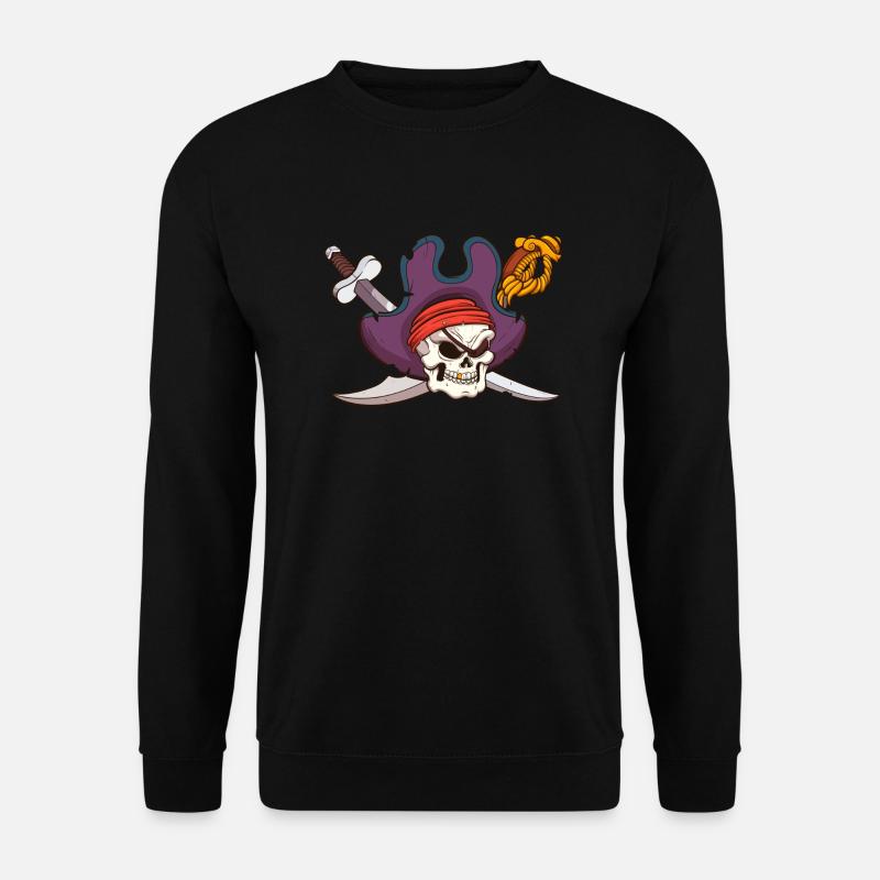 Piratenschädel - Unisex Pullover - Schwarz