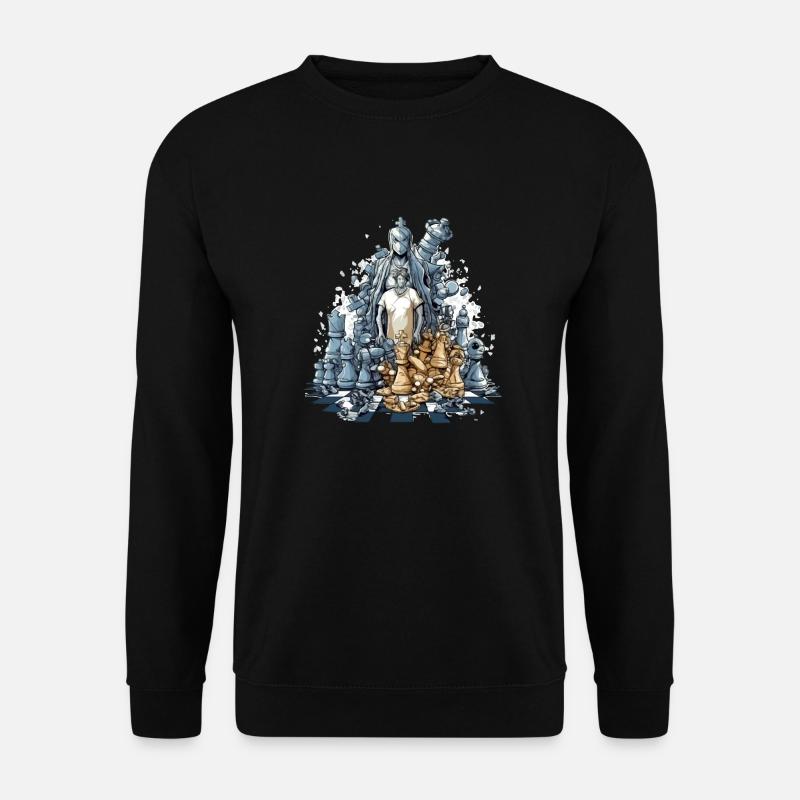 Carnage échiquéen - Sweat-shirt Unisexe - noir
