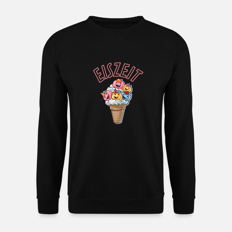 Eiszeit ist Sommerzeit - Unisex Pullover - Schwarz