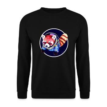 Panda de l’espace - Sweat-shirt Unisexe - noir - Devant - Alina (178cm) & Michal (187cm)