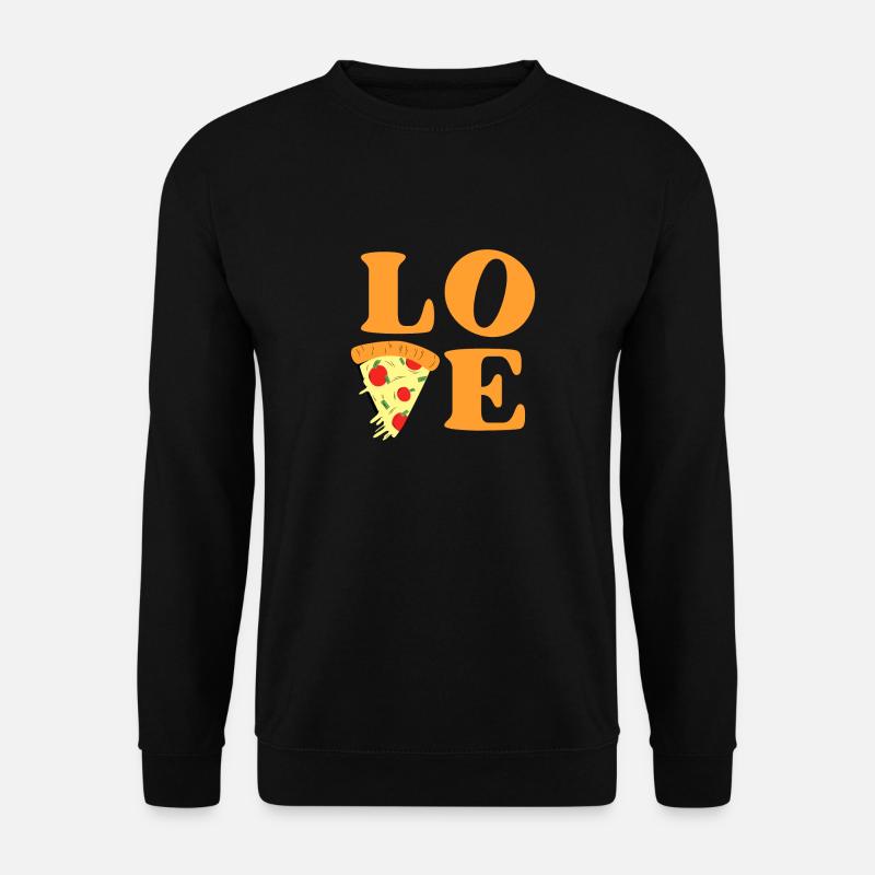 Ich liebe Pizza - Unisex Pullover - Schwarz
