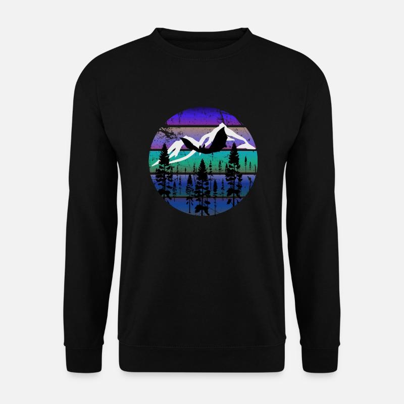 Bat in cool evening mood - Unisex Sweatshirt - black