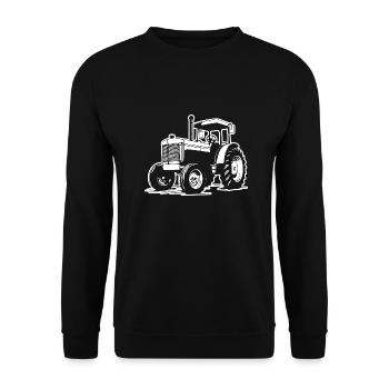 Tracteur - Sweat-shirt Unisexe - noir - Devant - Alina (178cm) & Michal (187cm)