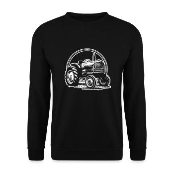 Tracteur - Sweat-shirt Unisexe - noir - Devant - Alina (178cm) & Michal (187cm)