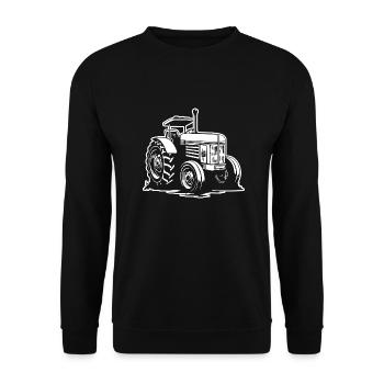 Tracteur - Sweat-shirt Unisexe - noir - Devant - Alina (178cm) & Michal (187cm)