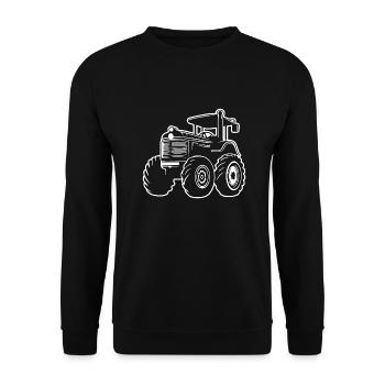 Tracteur - Sweat-shirt Unisexe - noir - Devant - Alina (178cm) & Michal (187cm)