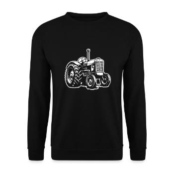 Tracteur - Sweat-shirt Unisexe - noir - Devant - Alina (178cm) & Michal (187cm)