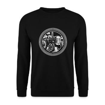 Tracteur - Sweat-shirt Unisexe - noir - Devant - Alina (178cm) & Michal (187cm)