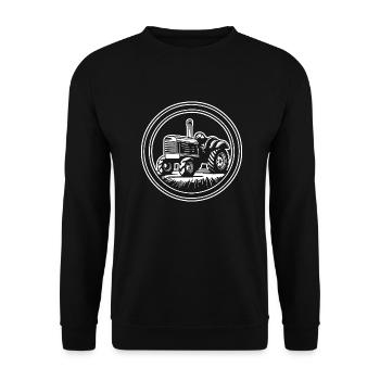 Tracteur - Sweat-shirt Unisexe - noir - Devant - Alina (178cm) & Michal (187cm)