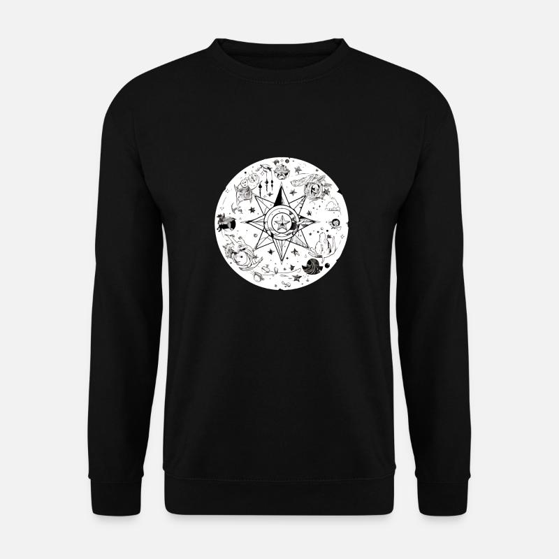 Abstrakter Stern - Unisex Pullover - Schwarz