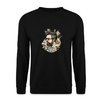 Dr. Bak - Unisex Sweatshirt - black - Front - Alina (178cm) & Michal (187cm)