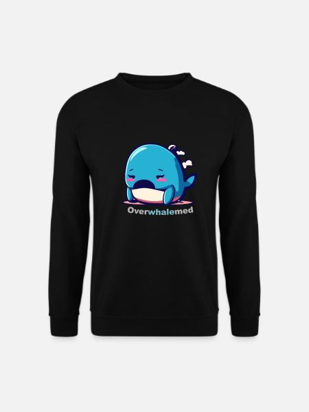 Overwhalemed - Unisex Pullover - Schwarz
