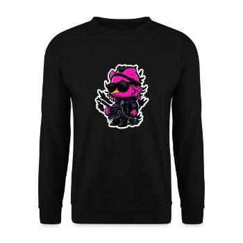 Canard de roche - Sweat-shirt Unisexe - noir - Devant - Alina (178cm) & Michal (187cm)