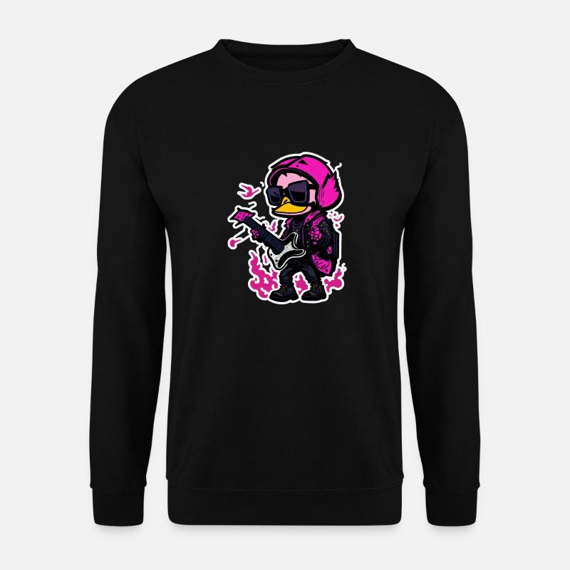 Rock-Ente - Unisex Pullover - Schwarz