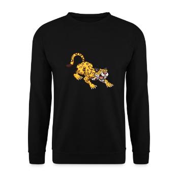Cool Jaguar - Unisex Sweatshirt - black - Front - Alina (178cm) & Michal (187cm)