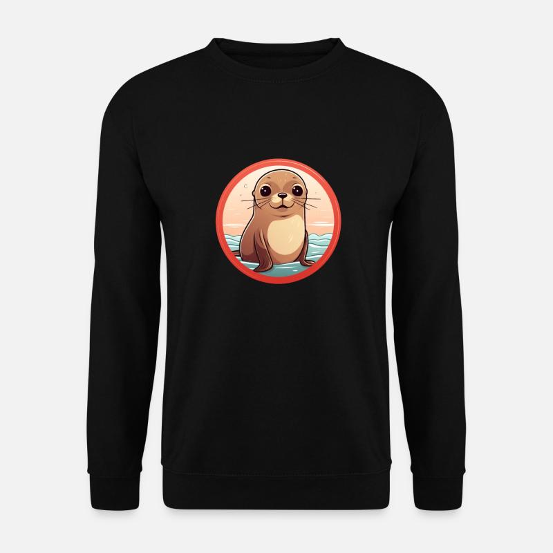 Baby Robbe - Unisex Pullover - Schwarz