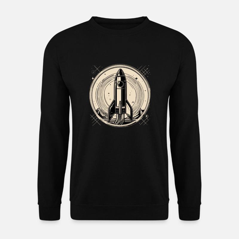 Ein kleiner Schritt, quadratisch - Unisex Pullover - Schwarz