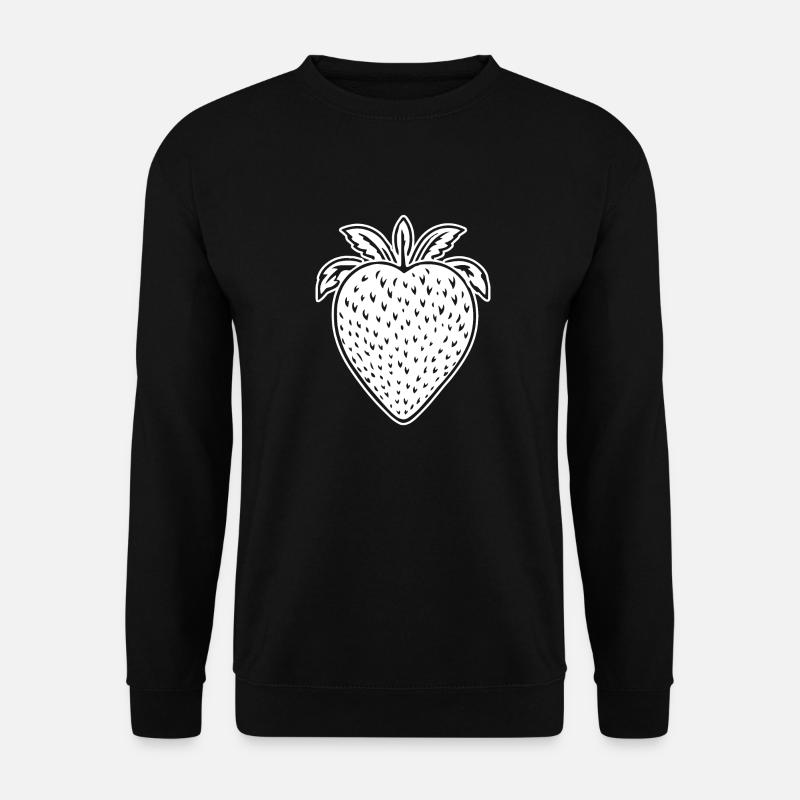 Erdbeere Obst Frucht - Unisex Pullover - Schwarz