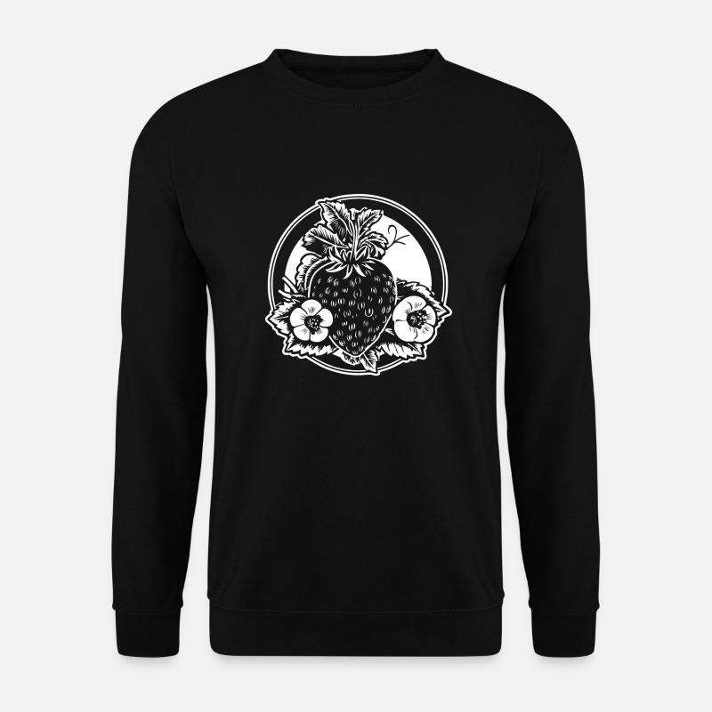 Erdbeere Obst Frucht - Unisex Pullover - Schwarz