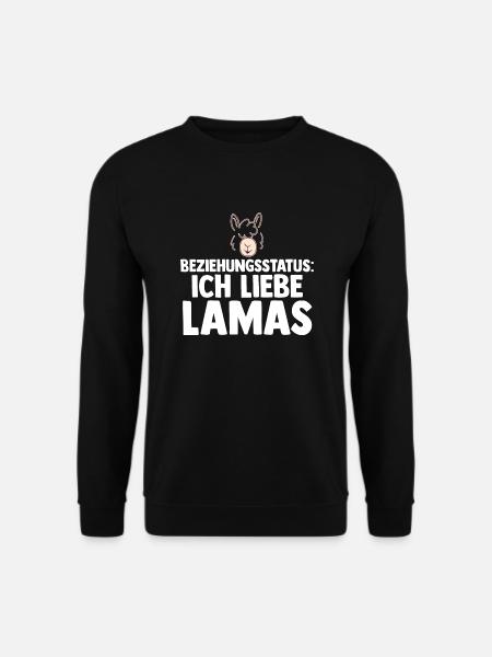 Lama - Unisex Pullover - Schwarz