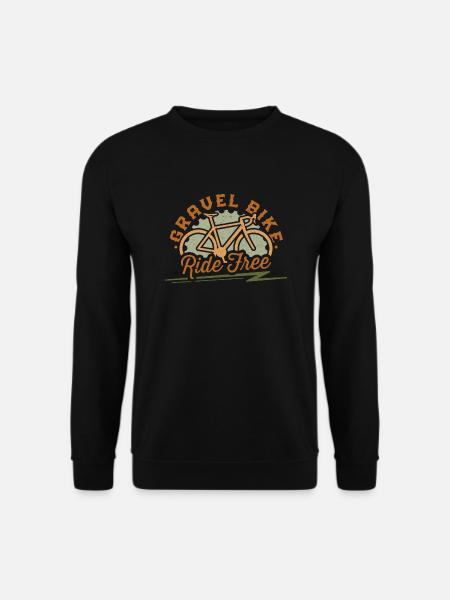 Gravelbike, kostenlos fahren - Unisex Pullover - Schwarz
