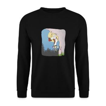 Escalade canine - Sweat-shirt Unisexe - noir - Devant - Alina (178cm) & Michal (187cm)