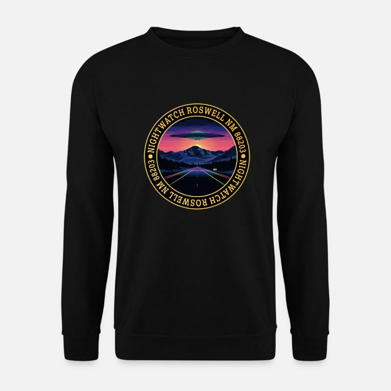 UFO - Roswell Nachtwache Logo - Unisex Pullover - Schwarz