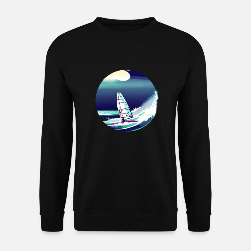 Windsurfing Kitesurfer Windsurfer Kitesurfing - Unisex Pullover - Schwarz