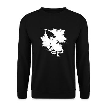dragon15 blanc - Sweat-shirt Unisexe - noir - Devant - Alina (178cm) & Michal (187cm)