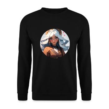 Princess 2 - Unisex Pullover - Schwarz - Vorne - Alina (178cm) & Michal (187cm)
