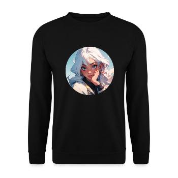 Princess 5 - Unisex Pullover - Schwarz - Vorne - Alina (178cm) & Michal (187cm)