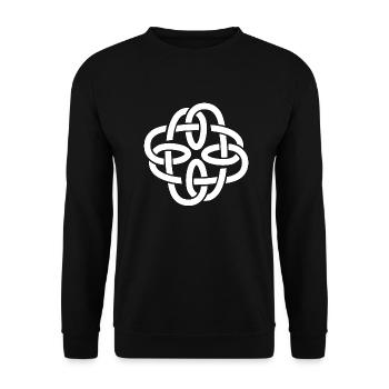 Celtique40 blanc - Sweat-shirt Unisexe - noir - Devant - Alina (178cm) & Michal (187cm)