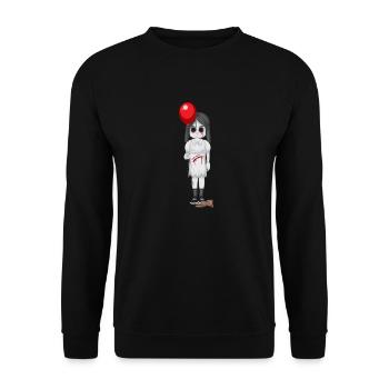 Girl horror 5 - Unisex Sweatshirt - black - Front - Alina (178cm) & Michal (187cm)