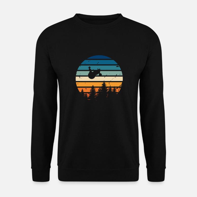 Retro-Traktor - Unisex Pullover - Schwarz